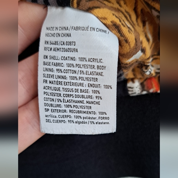 Women's American Eagle Black Bomber Jacket size M - Picture 5 of 9